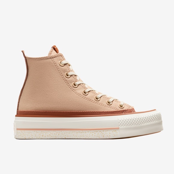 Converse Womens Chuck Taylor All Star Lift Platform Chai Latte A08693C - Picture 2 of 8